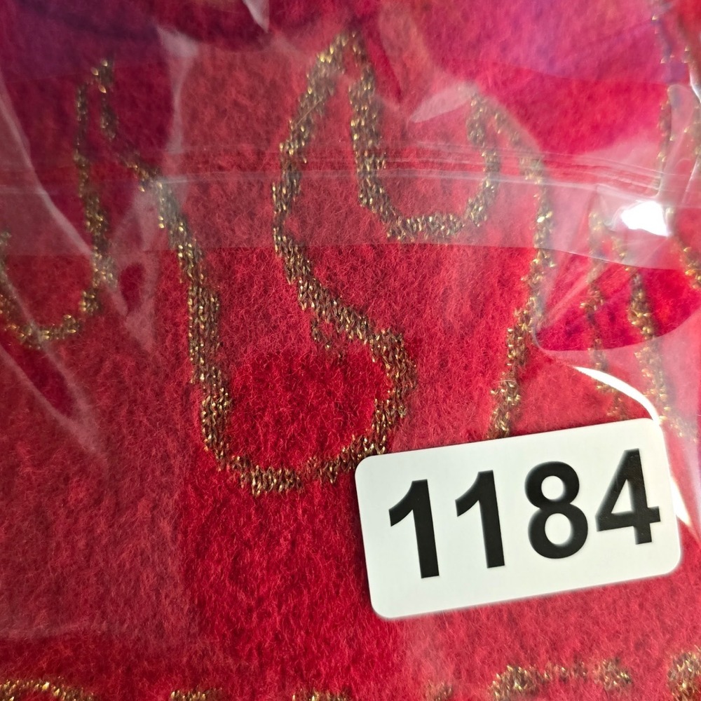 Netflix Stranger Things Flame Metallic Knit Sweater Red Gold Kids Medium 7/8 - Picture 6 of 6
